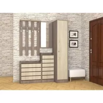 Зеркало Ямайка 440x20x935 ясень шимо темный