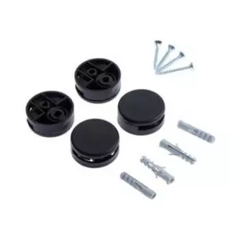 Зеркалодержатель d=36 мм, пласт. черный 4 шт.