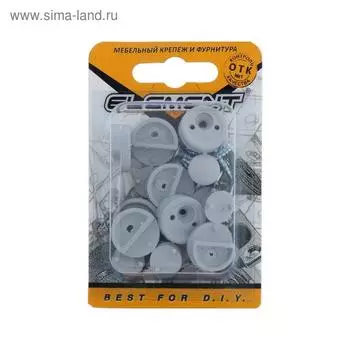 Зеркалодержатель пласт.с шур., серый, 8 шт.