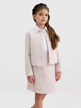Жакет для девочки, MINAKU :Party Dress, цвет розовый, рост 122 см