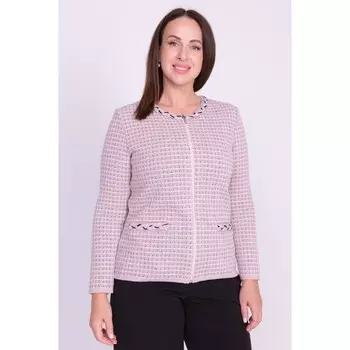 Жакет «Текстильная Мануфактура», размер 48, цвет пудровый