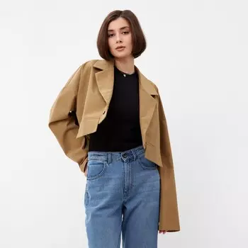 Жакет женский MINAKU: Casual Collection цвет бежевый, р-р 42