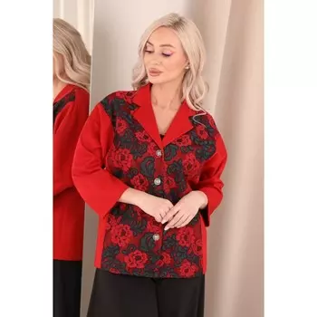 Жакет женский, размер 42, цвет красный