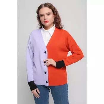 Жакет женский, размер 44, цвет лаванда-терракотовый