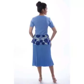 Жакет женский, размер 46, цвет голубой