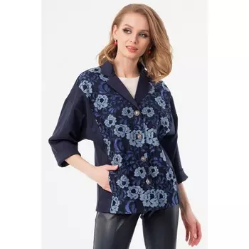 Жакет женский, размер 46, цвет синий