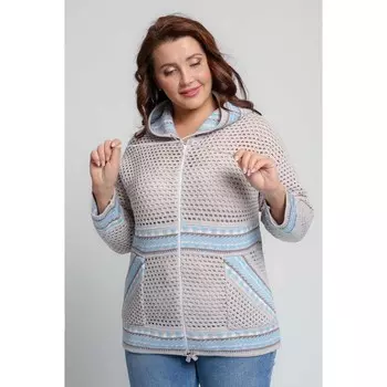 Жакет женский, размер 46, цвет светло-кофейный