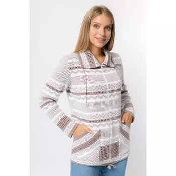 Жакет женский, размер 48, цвет кофейный