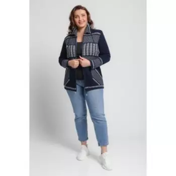 Жакет женский, размер 50, цвет синий