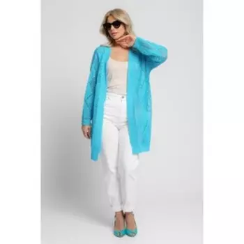 Жакет женский, размер 52-54, цвет бирюза