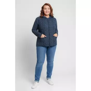 Жакет женский, размер 52, цвет чёрный джинс