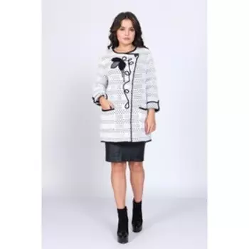 Жакет женский, размер 54, цвет бело-синий