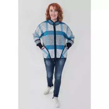 Жакет женский, размер 54, цвет бирюзовый