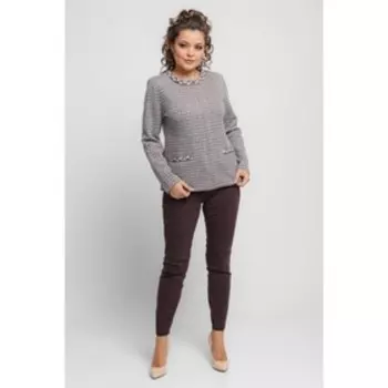 Жакет женский, размер 54, цвет кофейный