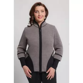 Жакет женский, размер 54, цвет кофейный