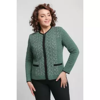 Жакет женский, размер 54, цвет зеленый