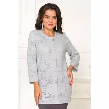 Жакет женский, размер 56, цвет голубой