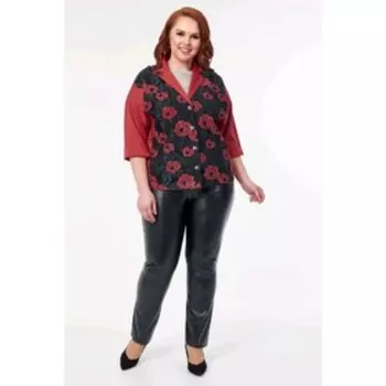 Жакет женский, размер 56, цвет красный