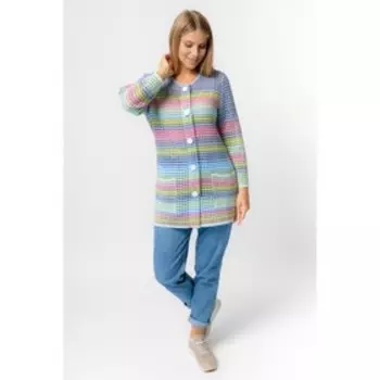 Жакет женский, размер 56, цвет радуга