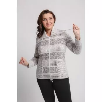 Жакет женский, размер 56 цвет золотисто-кофейный