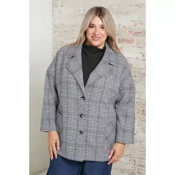 Жакет женский, размер 58, цвет чёрный