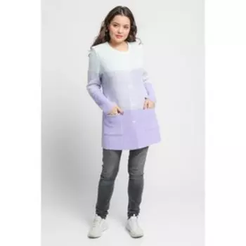 Жакет женский, размер 58, цвет мятно-лиловый