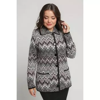 Жакет женский, размер 62, цвет кофейный микс