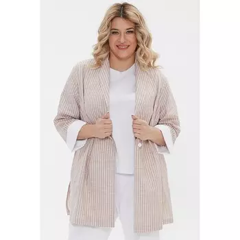 Жакет женский, размер 68, цвет коричневый