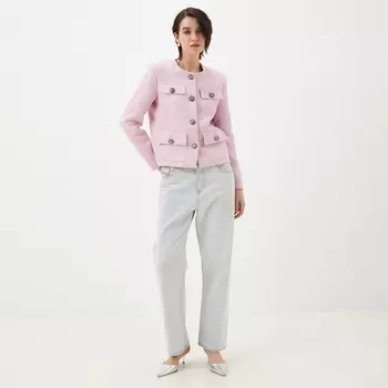 Жакет женский твидовый MIST р.42, розовый