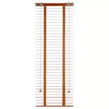 Жалюзи деревянные, размер 60х160 см, цвет черешня