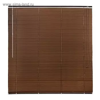 Жалюзи, пластик 200х160 см, цвет ореховый