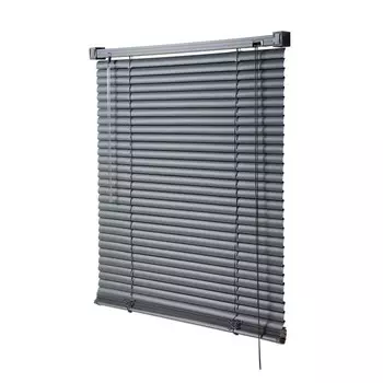 Жалюзи пластиковые 100х160 см, цвет тёмно-серый