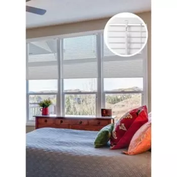 Жалюзи пластиковые, 130х160 см, цвет белый