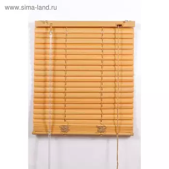 Жалюзи пластиковые, размер 190х160 см, цвет светлый дуб