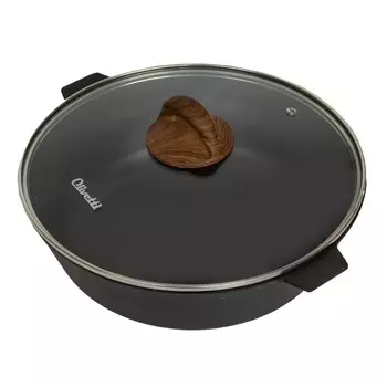 Жаровня чугунная Olivetti Villagio SP128L, с крышкой, d=28 см, 4 л