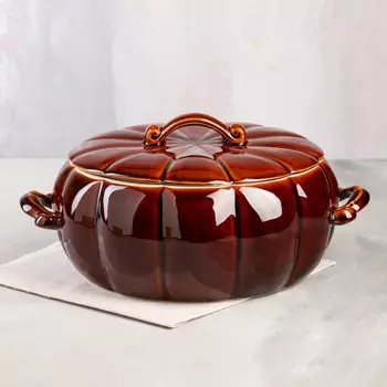 Жаровня с крышкой "Смак", керамика, 4 л