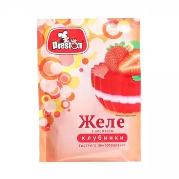 Желе с ароматом клубники "Preston", 50 г