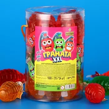 Желеобразный десерт "Гранта", ассорти, 70 г