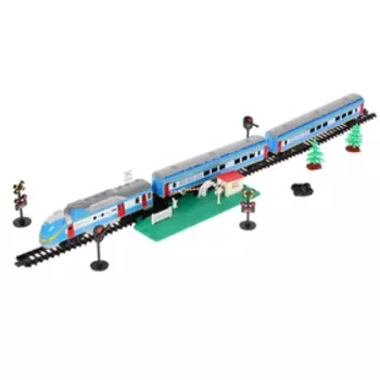 Железная дорога «Скорый поезд», работает от батареек, световые и звуковые эффекты