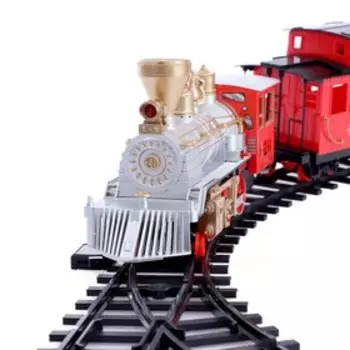 Железная дорога «Скорый поезд», работает от батареек, уценка