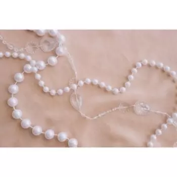 Жемчуг на нитях, круглый, 6 мм, 9±1 м, белый