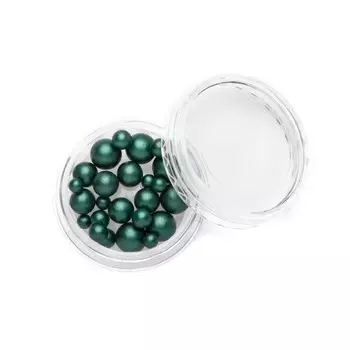 Жемчуг Pole Mix, №05 тёмно-зелёный
