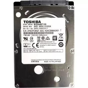 Жесткий диск Toshiba SATA-III 1TB MQ04ABF100 MQ04 512E (5400rpm) 128Mb 2.5"