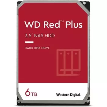 Жесткий диск WD SATA-III 6TB WD60EFZX NAS Red Plus (5640rpm) 128Mb 3.5"