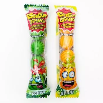 Жевательная резинка «Бабл фрукт» с начинкой, 16 г