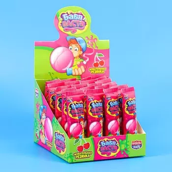 Жевательная резинка "Bubble паста" со вкусами вишни, 22 г