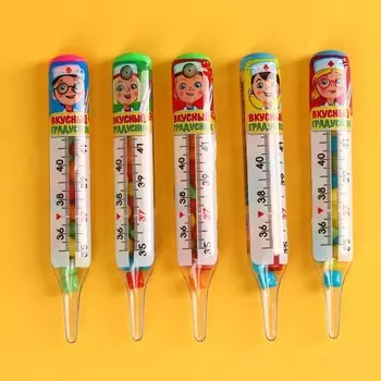 Жевательная резинка «Доктору» в форме градусника, 7 г.