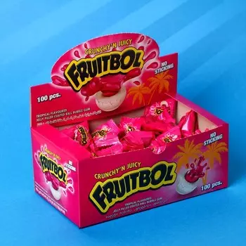 Жевательная резинка FRUITTBOL JELLY, без начинки, 3,5 г