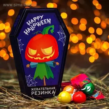 Жевательная резинка Happy Halloween: со вкусом тутти-фрутти, 47 г.