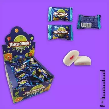 Жевательная резинка "Кислошок" с начинкой тутти-фрутти, 4 г
